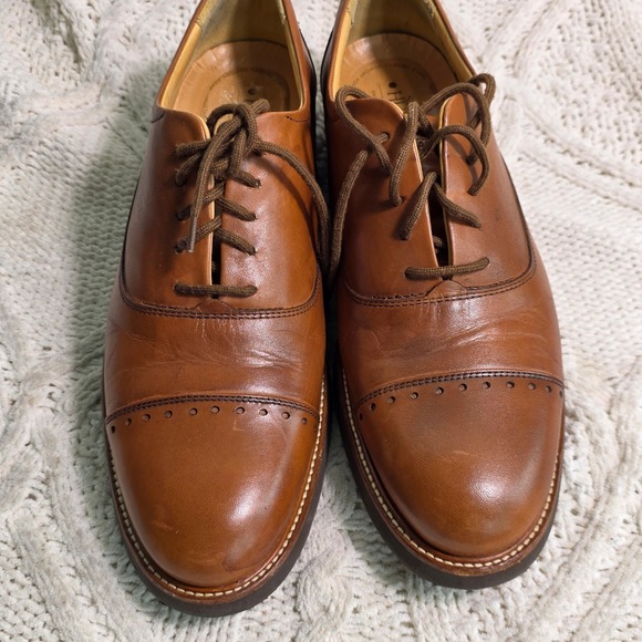 Samuel Hubbard Market‎ Cap Oxford Loafers Shoes Tan Leather Mens 11 Excellent main image 9